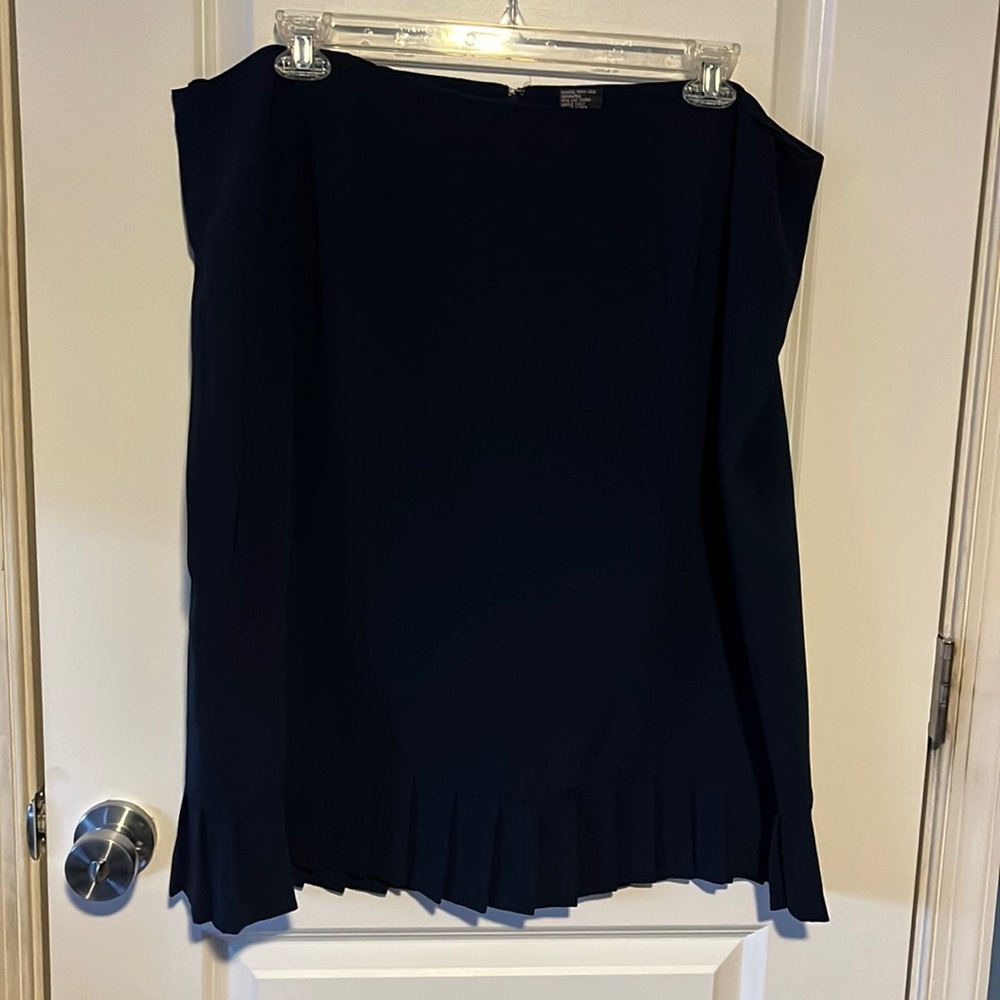 Navy blue skirt suit